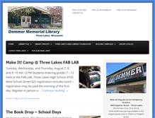 Tablet Screenshot of demmerlibrary.org